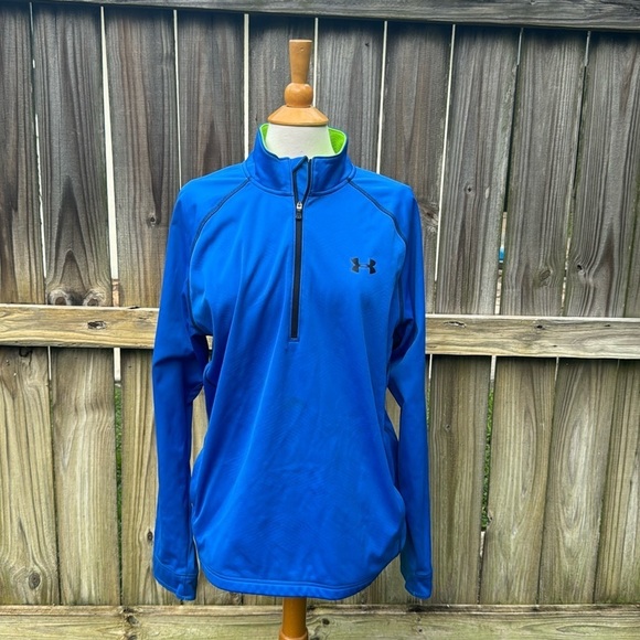 Under Armour bright blue quarter zip, size XL - Picture 1 of 5